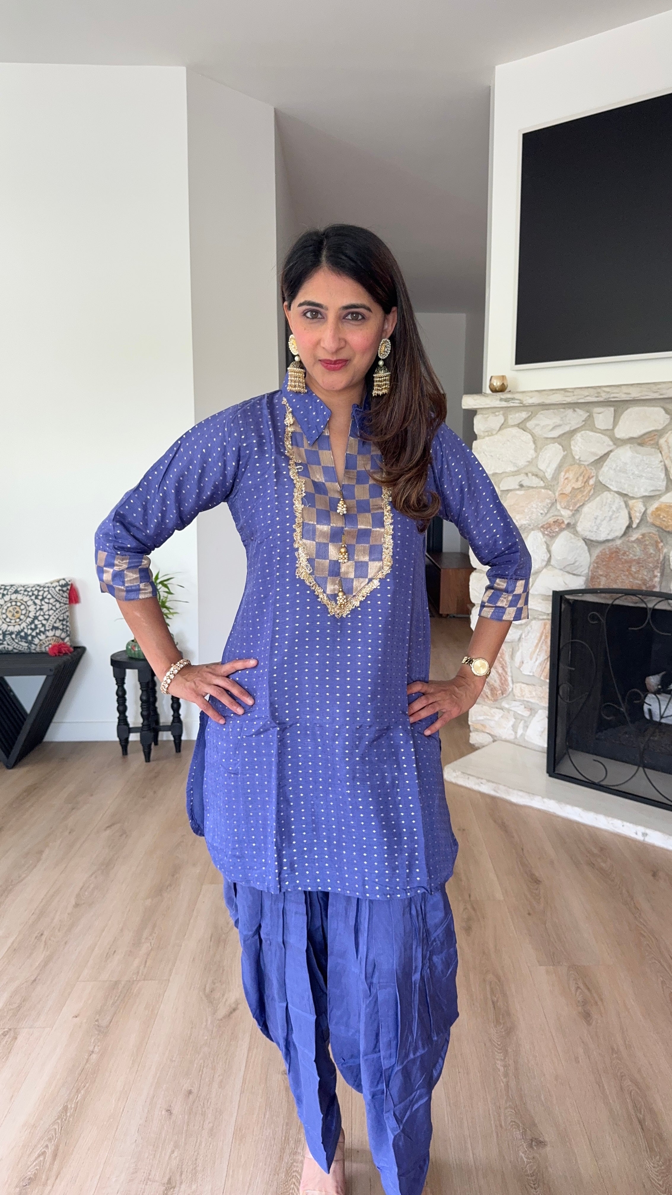 Persian Indigo 2 Piece Patiala Set