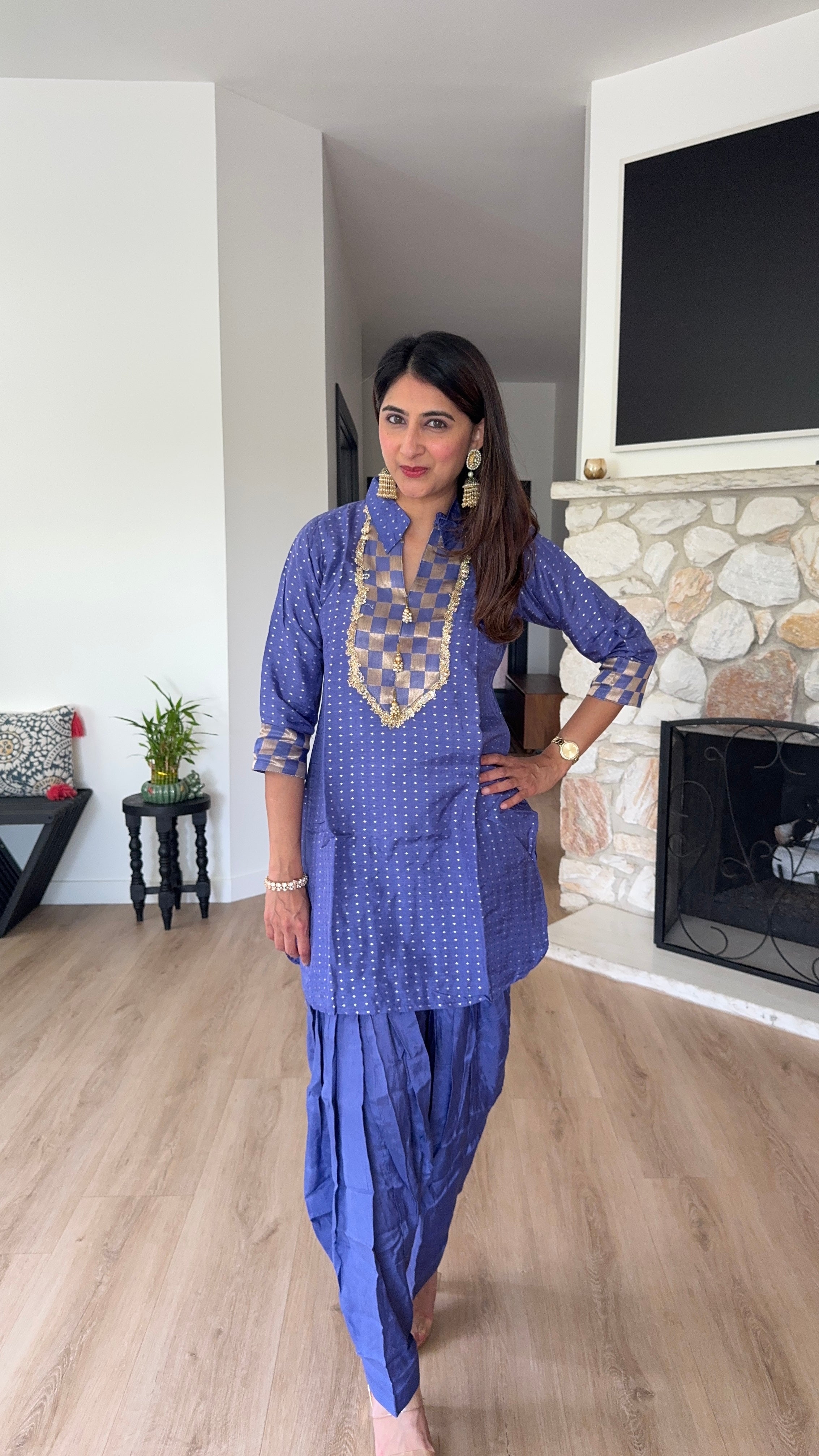 Persian Indigo 2 Piece Patiala Set