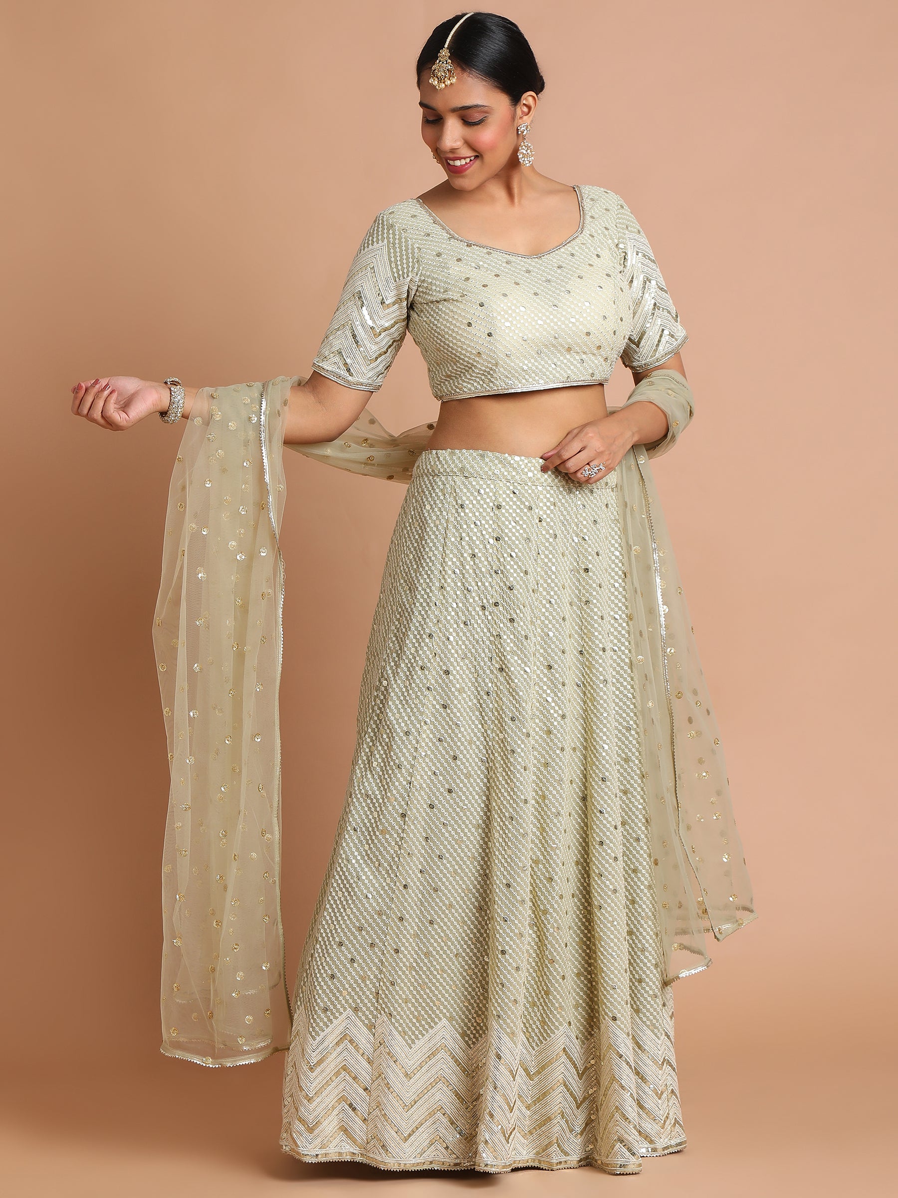 Light-olive-green-embroidered-lehenga-set