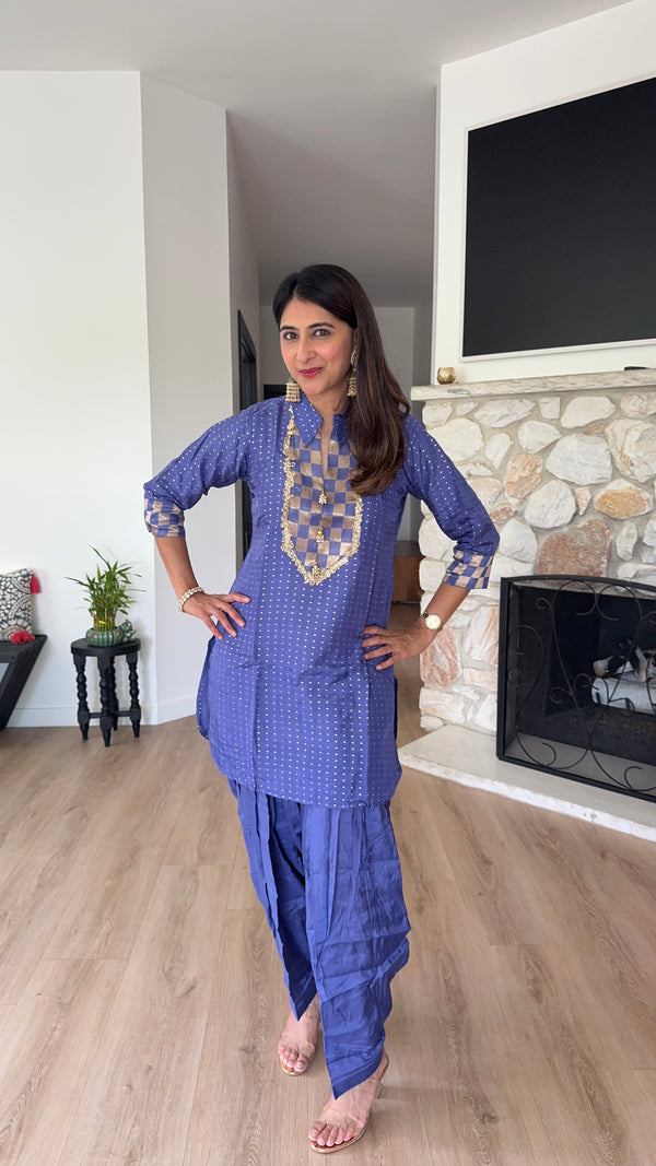 Persian Indigo 2 Piece Patiala Set